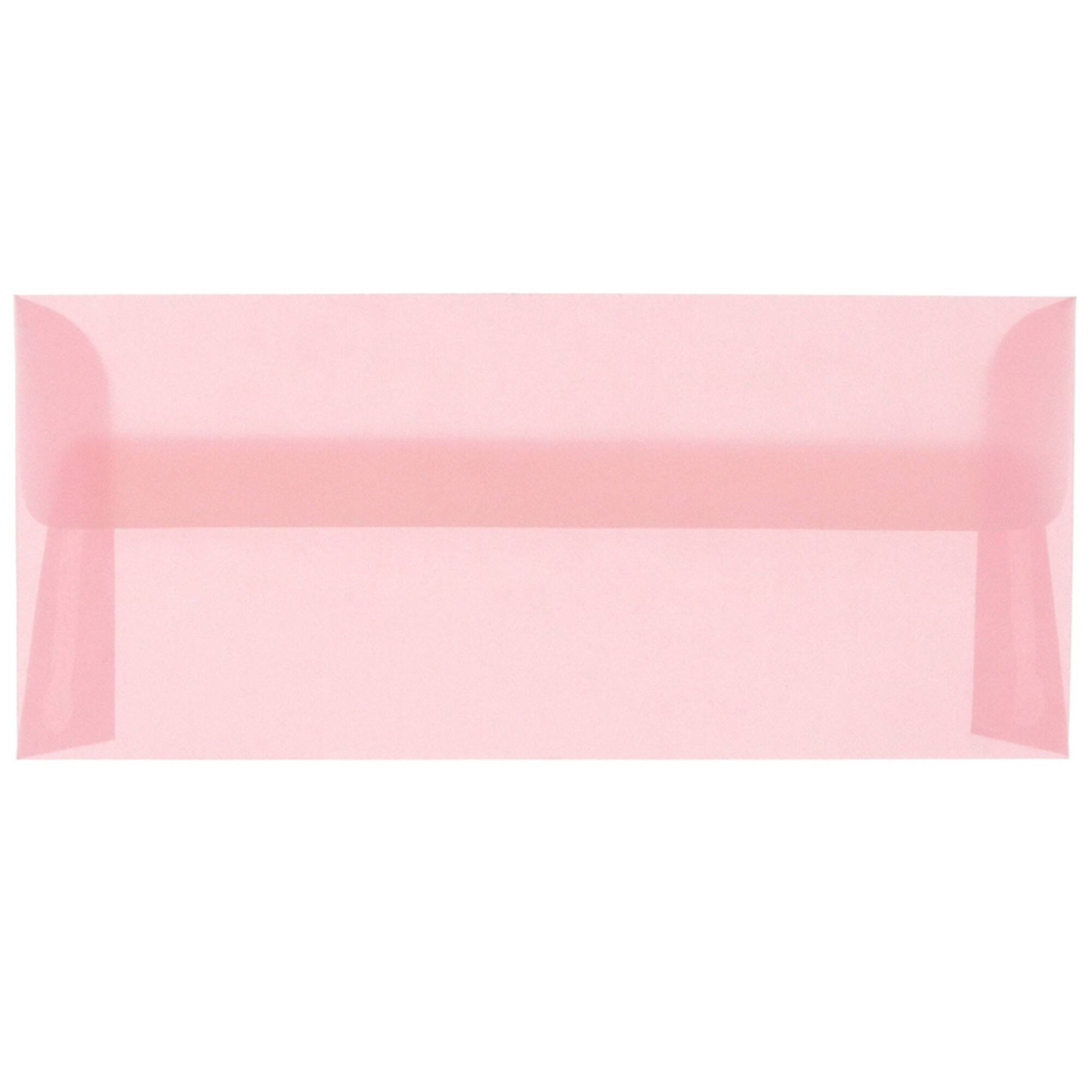 JAM Paper 4.125" x 9.5" Business Translucent Vellum Envelopes
